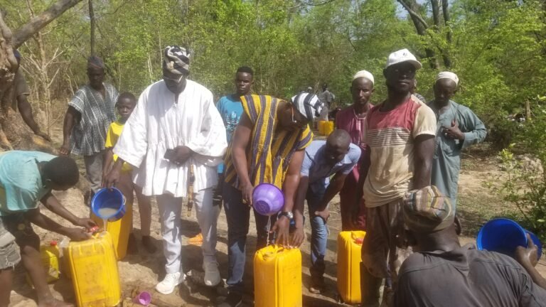 S/R: Spring Water Discovered at Kikpande Traditional Area in the North East Gonja District.