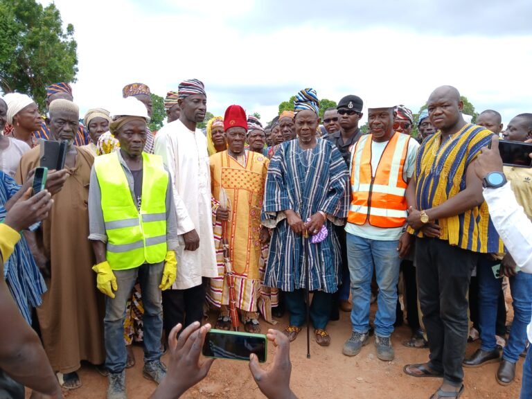 Yagbonwura Bii-Kunuto Inspects Ongoing Construction of Savannah Regional House of Chiefs Office Complex Project.