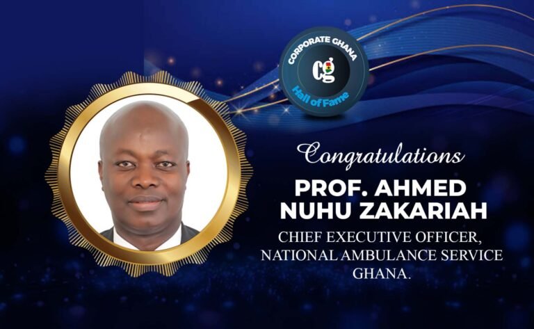 Prof. Ahmed Nuhu Zakariah Inducted Into The Corporate Ghana Hall Of Fame.