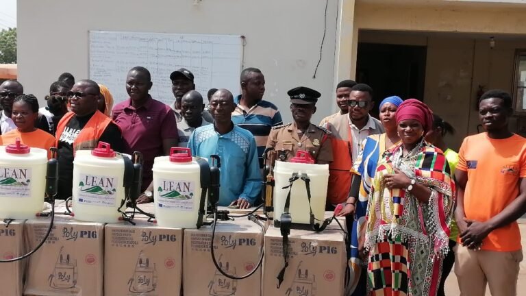 S/R, EU-LEAN: World Vision Distributes Weaving Looms, Knapsack Sprayers to Beneficiaries in West Gonja Municipal