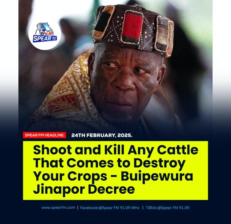 Traditional Leader Issues Decree to Protect Farmers’ Crops in Savannah Region