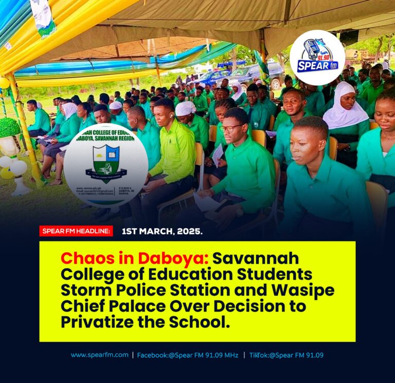 Choas Erupts in Daboya as Students Protest Delisting of Savannah College of  Education