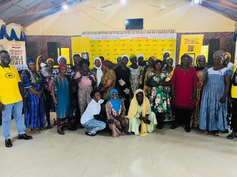 MTN Ghana Empowers Small Business Owners in Damongo with Digital Skills through 21 Days of Y’ello Care